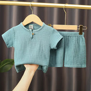 0–5Y Unisex Summer Cotton Clothing Set