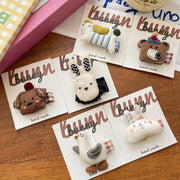 10PCS Cute Cartoon Animal Hair Clips for Girls