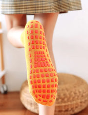 Anti-Slip Trampoline Socks 6 Pairs – Parent Child Cotton Grip Socks for Kids & Adults