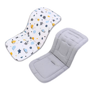 Cojín de algodón suave para cochecito de bebé – Forro de asiento transpirable y reversible para bebés – Ajuste universal para cochecitos, asientos de coche y más