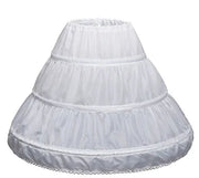 A-line 3 Hoops Kids Dress Long Petticoat