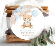 2025 New Personalized Baptism Balloon Bear Stickers
