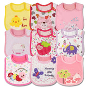 9pcs/set Baby Girl Boy Feeding Bibs