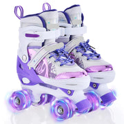 Adjustable Kids Roller Skates with Light
