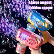 Automatic Bubble Gun Toy for Kids Electric Bubble Blower for Outdoor Play