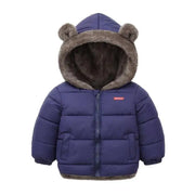 Chaqueta gruesa con capucha para bebés (2-6 años)