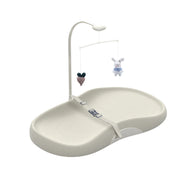 Contoured Wipe-Clean Baby Changing Pad with Safety Strap,