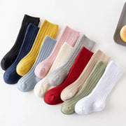 Baby Knee-High Socks: Plain Long Sock (Newborn-4 Years)