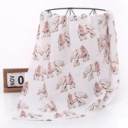 Multi-Function Soft Breathable Bamboo Cotton Muslin Swaddle Blanket