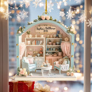 Personalized Dollhouse Wooden Ornament –