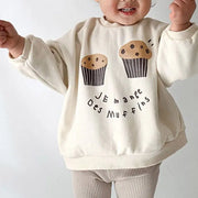 Cake Pattern Kids Hoodie: Autumn Fashion
