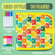 Kids Reusable Erasable Doodle Book – Portable Drawing Pad