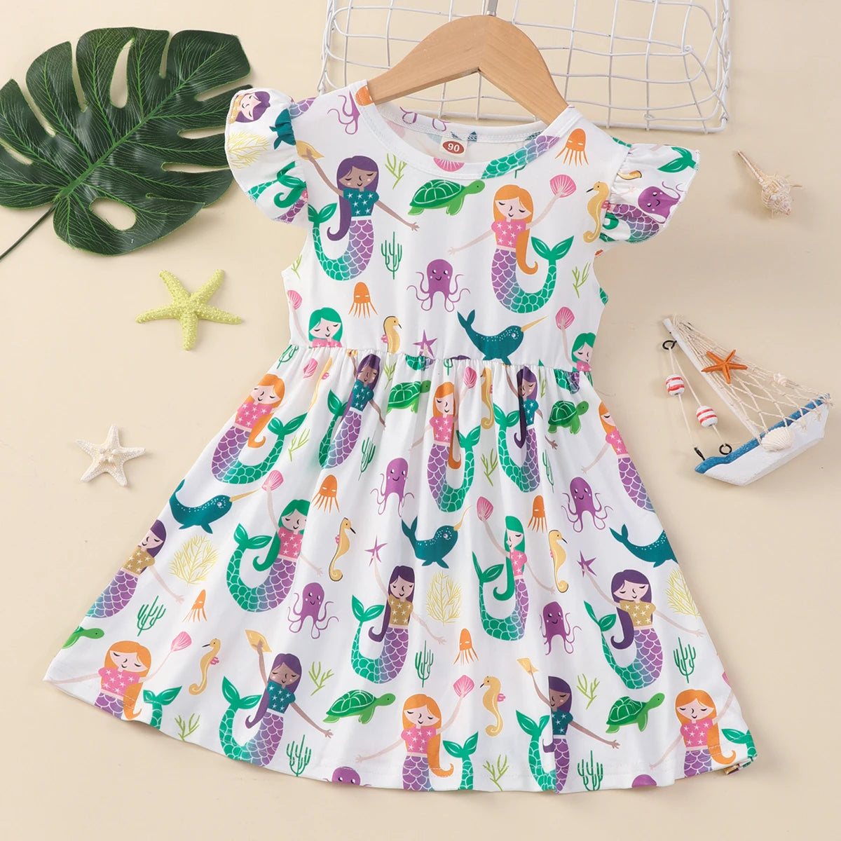 mermaid dresses for girls Mermaid Girls Tutu Dress, Mermaid Birthday Outfit, Kids Halloween Costume, Purple Blue, Floor Length, Baby Girl Mermaid Princess, Child Size