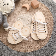 Juguete de Balancín con Hilos de Animales para Bebés – Juego de Bloques de Equilibrio de Madera Montessori | Regalo de Habilidades Motoras Finas y Aprendizaje Temprano para Niños Pequeños