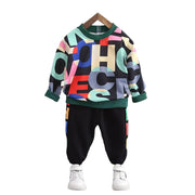 Spring/Autumn Baby Outfit: Casual T-Shirt & Pants Set