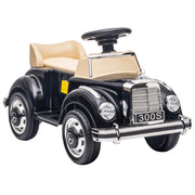 Ride on Sliding Car Foot to Floor Mercedes-Benz 300S Licensed for Kids – Toddler Push Car with Anti-Tip Feature & Under-Seat Storage (Black)