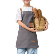 Kids Utility Apron with Multiple Pockets – Craft and Kitchen Cover