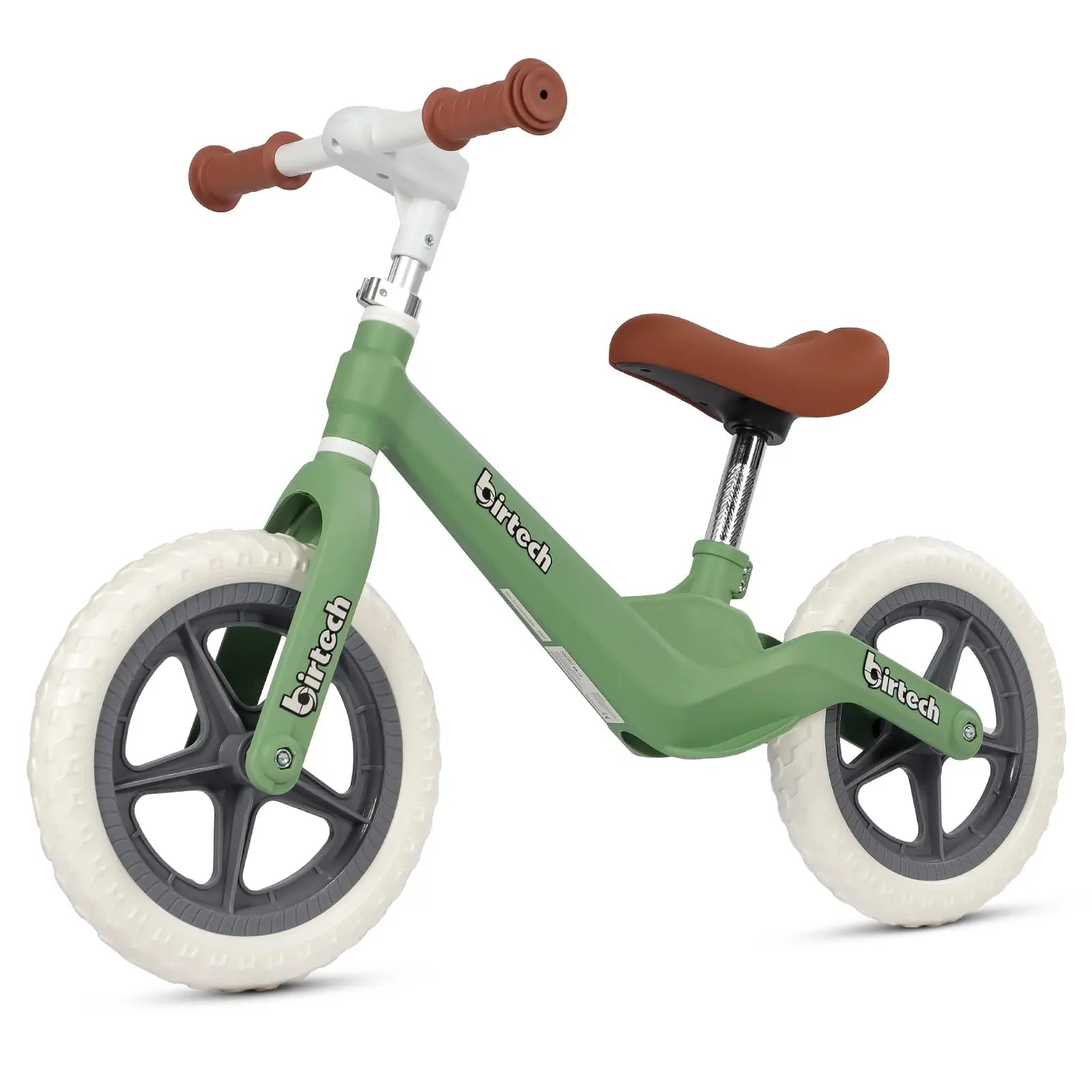 Bicicleta de equilibrio sin pedales de 12 pulgadas y peso ligero para niños (edades 2-5), asiento/manillar ajustables, neumáticos EVA sin pinchazos y