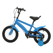 Bicicleta infantil de aprendizaje de 14 pulgadas con ruedas de entrenamiento, asiento y manillar ajustables, y doble freno para ciclismo, recreación y ejercicio infantil