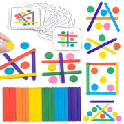 Rainbow Logic Wooden Puzzle Toy