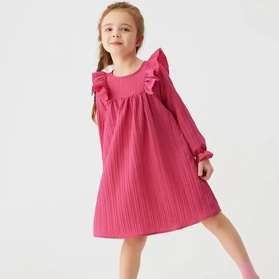 Girls' Ruffles Princess Dress: Spring/Fall Casual Party Wear 1lovebaby Girls' Ruffles Princess Dress: Spring/Fall Casual Party Wear 1lovebaby