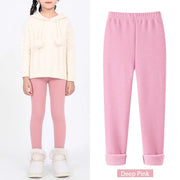 Girls Fleece-Lined Winter Leggings – Warm Stretch Tights
