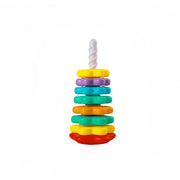 Spinning Stacking Rainbow Tower – Montessori Rotating Ring Puzzle Toy for Babies & Toddlers