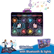 Kids Electronic Dance Mat – LED Light-Up Floor Pad with Music & 9 Difficulty Levels