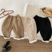 Pantalones cálidos de invierno para niños - Pantalones de pana con forro polar (1-6 años)
