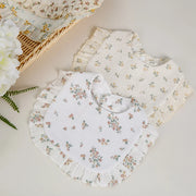 Baberos con estampado de flores: bufanda de alimentación elegante y funcional