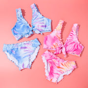 Girls 2-Piece Swimsuit: Split Bikini for Children 3-6Years
