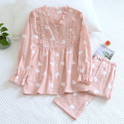 Soft Cotton Maternity & Nursing Pajama Set