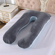 U-Shape Pregnancy Pillow – Soft Fleece Maternity Body Pillow for Sleeping