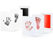 2pcs Baby Handprint & Footprint Inkless Ink Pad Kit – Non-Toxic No-Touch Stamp for Newborn Keepsakes & Pet Paw Prints
