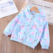 Animal Cartoon Graffiti Windbreaker Hoodie Jacket