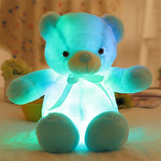 Almohada Huggy con osito de peluche brillante