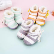 Striped Winter Boots