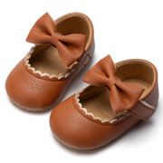 Bowknot Baby Girl Soft Sole First Walker Rubber Flat Shoes