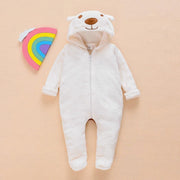 Soft Plush Polar Bear Jumpsuit