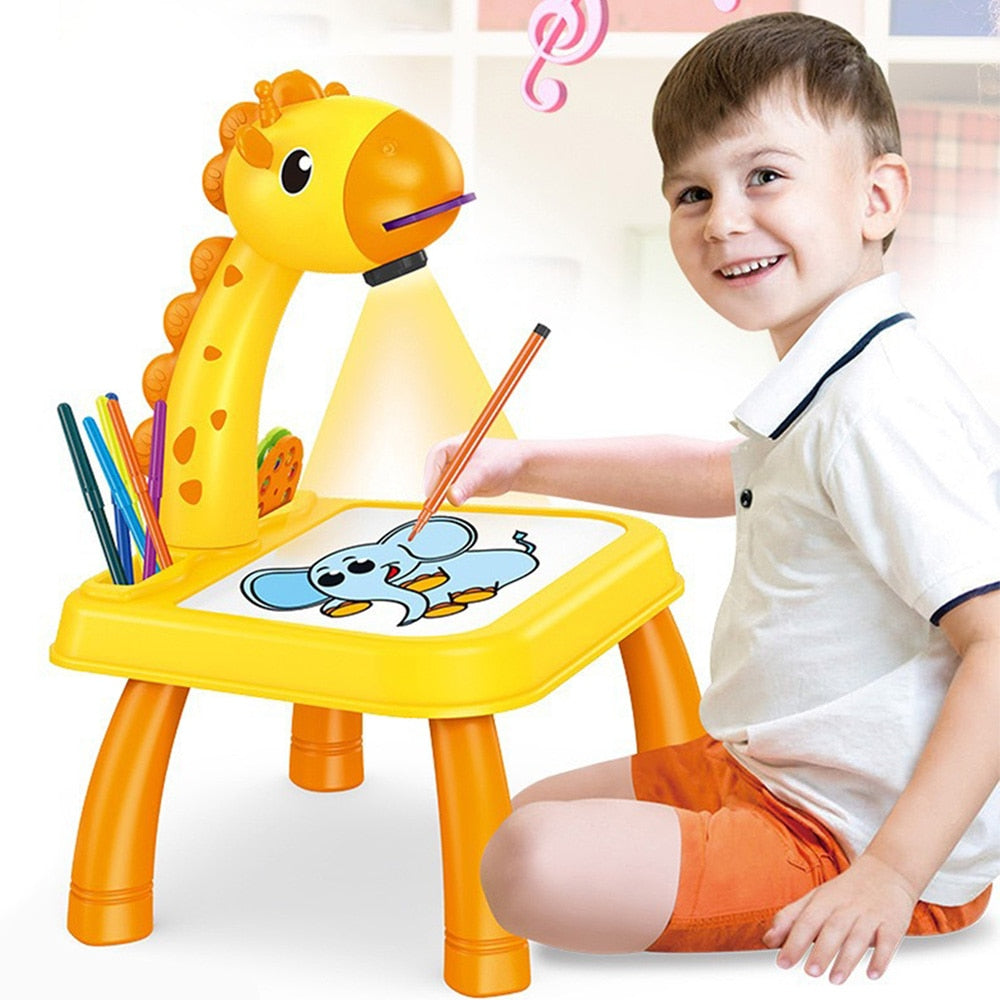 Trace and draw projector toy  Drawing for kids, Drawing table, Painting  for kids