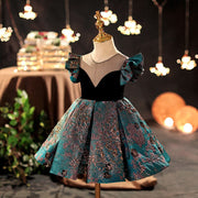 Butterfly Sleeves Retro Style Princess Ball Gown