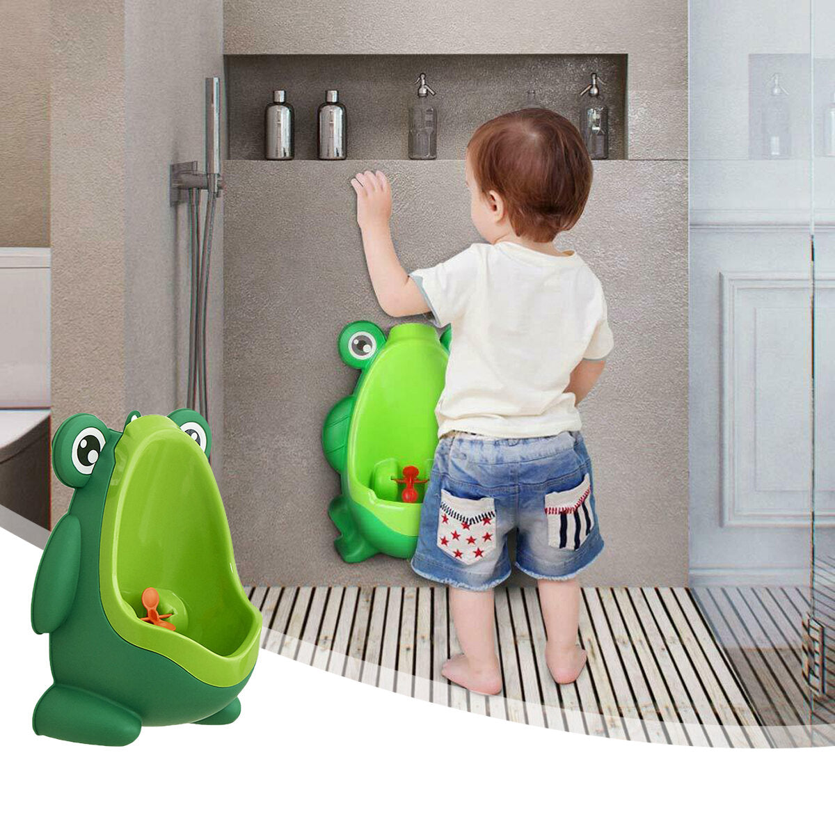 Frog Baby Potty Training ABS Material – 1lovebaby - Main Image