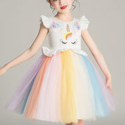 Unicorn Princess Summer Petal Sleeve Dress