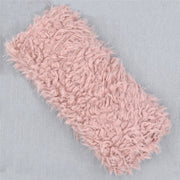 Accesorios de fotografía para recién nacidos con manta de piel sintética