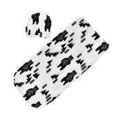Conjunto de envolturas para recién nacidos, saco de dormir suave para bebé, gorro