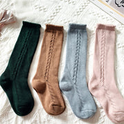Calcetines suaves hasta la rodilla para niños y niñas