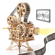 3D Wooden Puzzle | Hand Crank Projector Classic Film Vitascope | Gift for Children and Adults