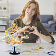 Rompecabezas de metal 3D | La rosa de la luna | juguetes educativos