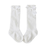Calcetines de algodón con lazo para bebé