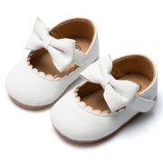 Bowknot Baby Girl Soft Sole First Walker Rubber Flat Shoes